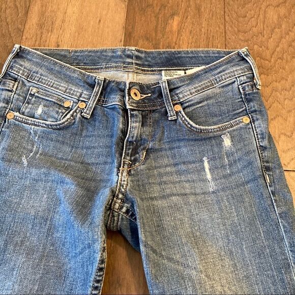 &DENIM by H&M Skinny Low Waist Distressed Jeans Sz 25 (US Sz 0) EUC - Picture 4 of 7